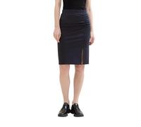 TOM TAILOR Damen Kurzer Rock mit Schlitz , sky captain blue, 40