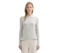 TOM TAILOR Damen Langarm Shirt mit Kapuze,25955 - Dusty beige Melange, XXXL