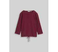 Tom Tailor - Langarmshirt mit Knopf-Details Preppy Plum - Gr. - M