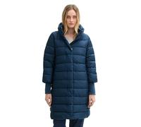 Tom Tailor Damen Lange Steppjacke mit Stehkragen,26779 - Nighttime Blue, XXL