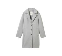 TOM TAILOR Damen Langer Mantel,21373 - medium Silver Grey Melange, XL