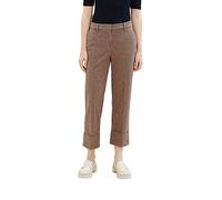 TOM TAILOR Damen Lea Straight Fit Hose mit Karomuster