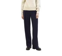 TOM TAILOR Damen Lea Straight Fit Hose mit weitem Bein, 10668 - Sky Captain Blue, 34/32