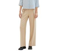 TOM TAILOR Damen Lea Straight Fit Hose mit weitem Bein, 11485 - Sandy Beige, 32/30