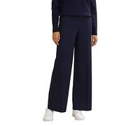 TOM TAILOR Damen Lea Straight Stoffhose 1033285, 30025 - Navy Midnight Blue, 32W / 32L