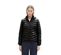 TOM TAILOR Damen 1041489 Lightweight Steppjacke mit Kapuze, 14482-Deep Black, S