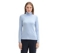 TOM TAILOR Damen Longsleeve mit Rollkragen, 11270 - Kentucky Blue, XL