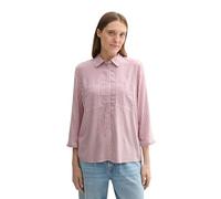 TOM TAILOR - Gestreifte Bluse mit LENZING(TM) ECOVERO(TM) pink white thin stripe 46