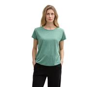 Tom Tailor Ajour Crew Neck Kurzarm-t-shirt XS Faded Green