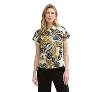 Tom Tailor - Loose Fit Bluse mit Leinenanteil beige - Gr. - 44