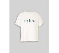 TOM TAILOR Damen T-Shirt mit Scuba-Stoff