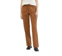 TOM TAILOR Damen Loose Fit Straight Hose, 34584 - Almond Brown, 36/30