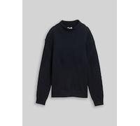 TOM TAILOR Damen 1049140 Loose Fit Strickpullover mit Stehkragen (1er Pack)