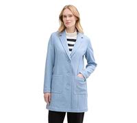 TOM TAILOR Damen Mantel mit Reverskragen Hellblau Indigo Melange, Größe S