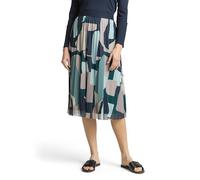 Tom Tailor - Midi-Meshrock mit Muster - Gr. - 36
