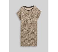 Nachthemd TOM TAILOR, Damen, Gr. 38, N-Gr, braun, mittel, allover, Single Jersey, Obermaterial: 95% Viskose, 5% Elasthan, Kleider Nachthemd, atmungsaktiv, Viskosemix (37409669-38) braun, mittel, allov