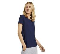 TOM TAILOR - Kurzarm Pyjama Oberteil dark blue uni 36