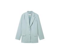 TOM TAILOR Damen Oversized Fit Basic Blazer , dusty mint blue, 40
