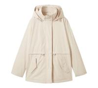 TOM TAILOR Damen Parka Mantel mit Kapuze, 27609 - Cold Beige, S