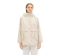 TOM TAILOR Damen Parka Mantel mit Kapuze, 27609 - Cold Beige, S