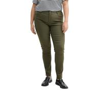 TOM TAILOR Damen Plussize Coated Skinny Jeans in Leder-Optik, 23802 - Urban Olive Green, 50