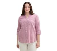 Tom Tailor Damen Plussize Hemdbluse mit Brusttaschen