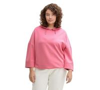 Tom Tailor Damen Plussize Plus Size - Hoodie Sweatshirt aus Scuba