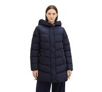 TOM TAILOR Damen Puffer Mantel mit Kapuze , sky captain blue, XXL