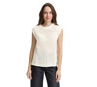Tom Tailor Pullunder mit Lochmuster Whisper White Größe M