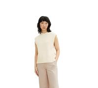 TOM TAILOR Damen Pullunder mit Rollkragen 1033540, 28130 - Soft Buttercream, 3XL