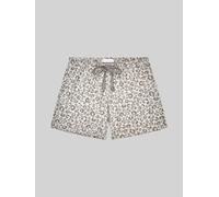 TOM TAILOR Damen Pyjama-Shorts mit Leo-Print, grau, Animalprint, Gr. L/40