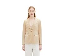 TOM TAILOR Damen Regular Fit Basic Blazer, 11485 - Sandy Beige, 38