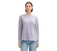 Tom Tailor Damen RIPP Sweatshirt mit Knöpfen, 33805 - Soft Lavender Melange, XXS