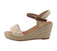 TOM TAILOR Damen Sandal 5390010037 Modern Offwhite Sand 37 EU