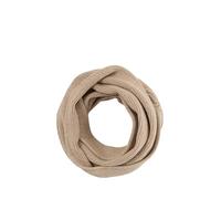 TOM TAILOR Damen 1048060 Loop-Schal aus Rippstrick, 38230-Boucle Beige Melange, One Size