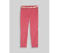Tom Tailor Chinohose Damen Gr. 46 L 32 Cozy Pink 86%Baumwolle/10%Polyester/4%Elasthan mit Gürtel