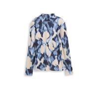 TOM TAILOR Damen Slim Fit Langarmshirt mit Muster