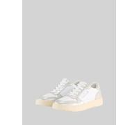 TOM TAILOR Damen Sneaker mit Metallic-Details, weiß, Uni, Gr. 36