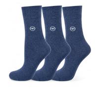 TOM TAILOR 3er Pack Damen Socken - Basic, einfarbig Blau 39-42