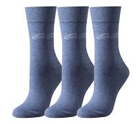 TOM TAILOR - Dreierpack Basic Socken light denim melange 35-38