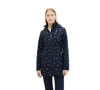 TOM TAILOR Damen Softshell Jacke mit Kapuze, 26733 - Navy Colorful Floral Design, L