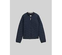 TOM TAILOR Damen Steppjacke mit Bomberkragen, blau, Uni, Gr. XXXL
