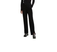 TOM TAILOR Damen Stoffhose mit Schlitz 1034542, 14482 - Deep Black, 34W / 32L
