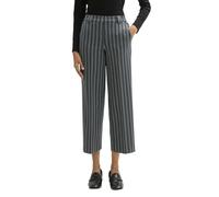 TOM TAILOR Damen Straight Fit Hose in Ankle-Länge, 36552 - Contemporary Navy Check, 38/28