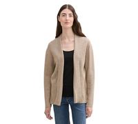 Cardigan TOM TAILOR Gr. L (40), grau (blush grey melange) Damen Strickjacken (93892353-L) blush grey melange