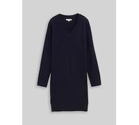 Tom Tailor - Strickkleid mit Kaschmir-Anteil knitted navy melange - Gr. - 42