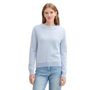 TOM TAILOR Damen Strickpullover aus Federgarn, 11270 - Kentucky Blue, XXL