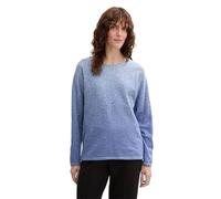 Tom Tailor Damen Strickpullover mit Farbverlauf aus Bio-Baumwolle, 36580 - Blue Degrade Design, M