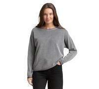 Strickpullover TOM TAILOR Gr. M, blau (navy bubble structure) Damen Pullover Rundhalspullover mit weicher Fütterung (33060134-M)