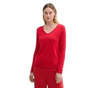 TOM TAILOR Damen Strickpullover mit V-Ausschnitt